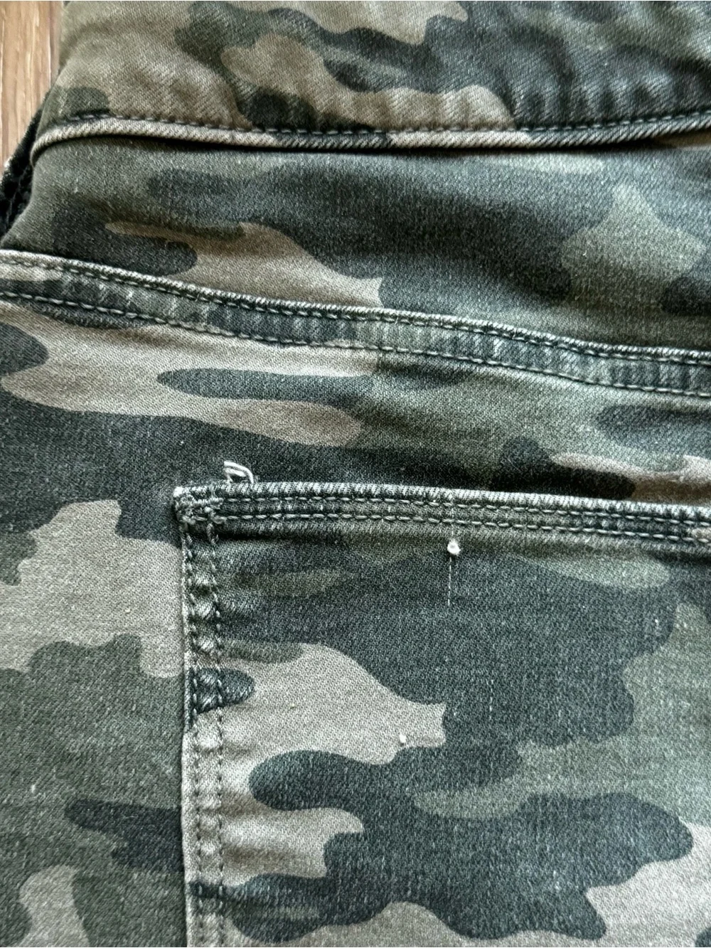 Universal Thread Green Camo Denim Shorts